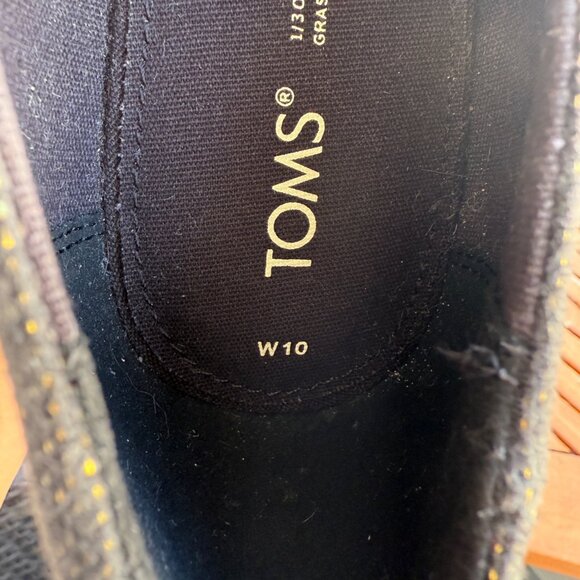 Toms Womens Peep Toe Wedge Heels Espadrille Style Size 10 W NWOB - Picture 8 of 8